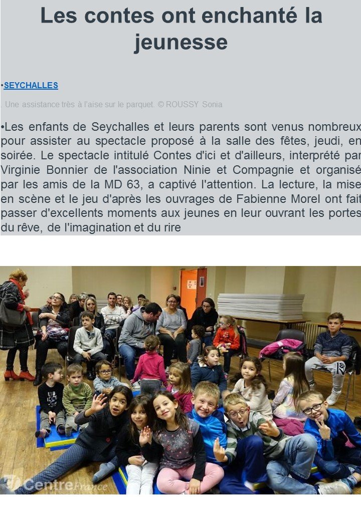 Les contes ont enchanté la jeunesse