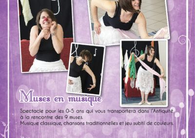 Ninie et compagnie flyer spectacle Muses en musique